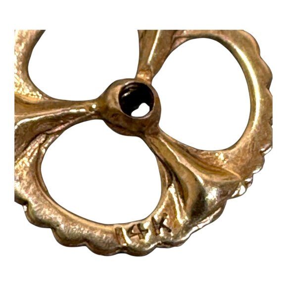 Vintage 14K Solid Gold Masonic Square & Compasses Blue Enamel Lapel Pin 0.71g - Picture 5 of 7